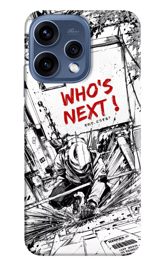 Who's Next Oppo Reno15 5G Hard Case Back Cover by Casekaro