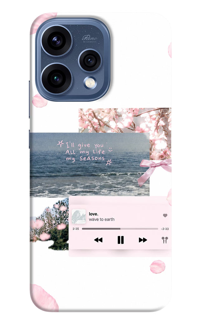 Wave to earth Oppo Reno15 5G Hard Case Back Cover by Casekaro