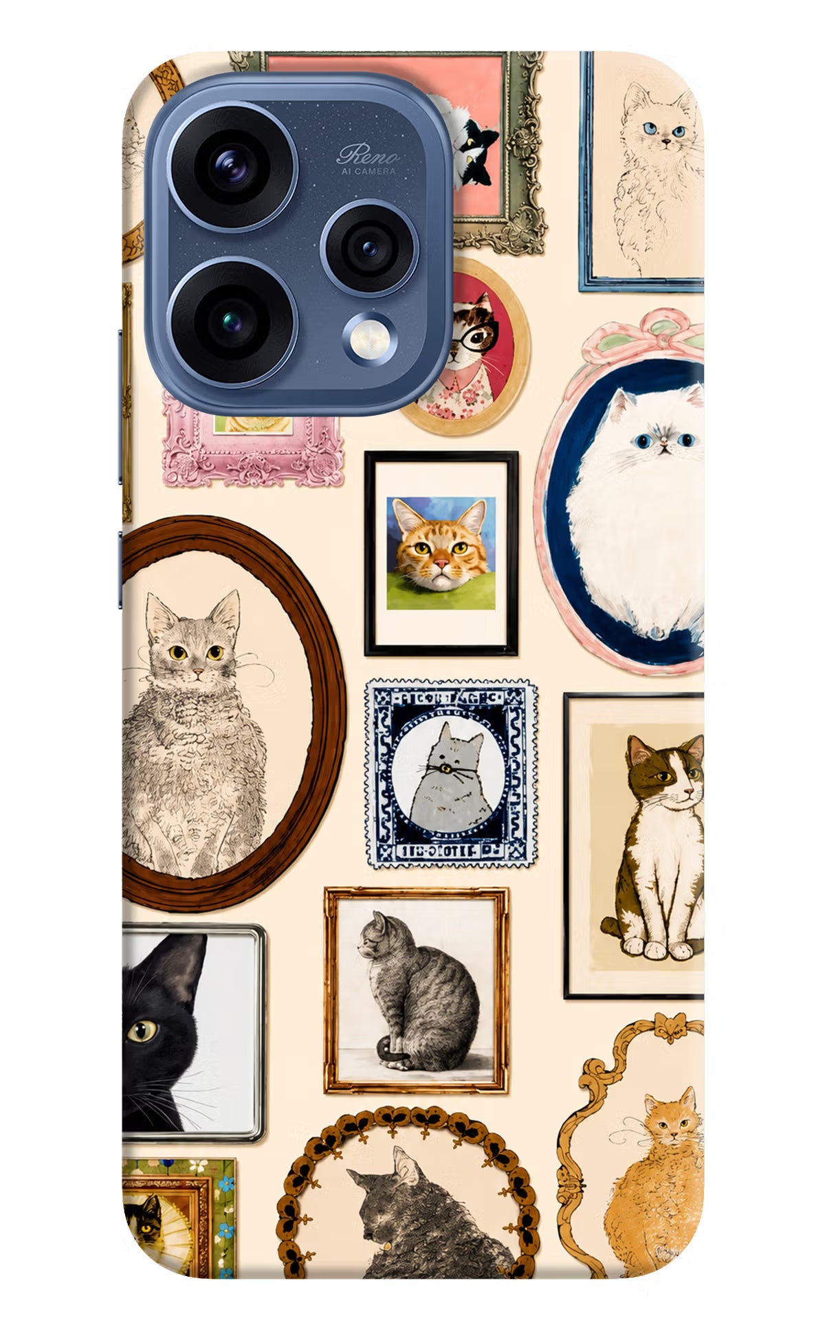 Mirror Cats Oppo Reno15 5G Back Cover