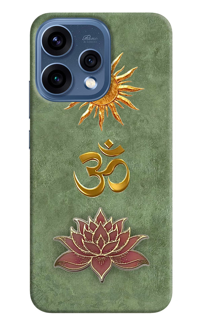 Om & Lotus Oppo Reno15 5G Hard Case Back Cover by Casekaro