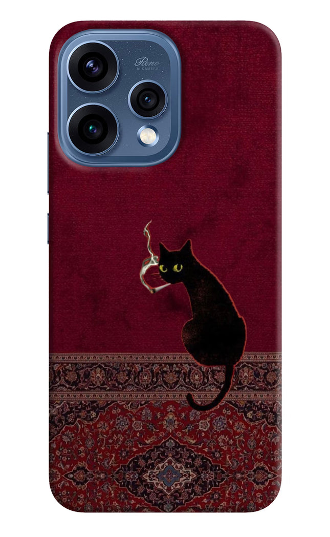 Midnight Cat Oppo Reno15 5G Hard Case Back Cover by Casekaro
