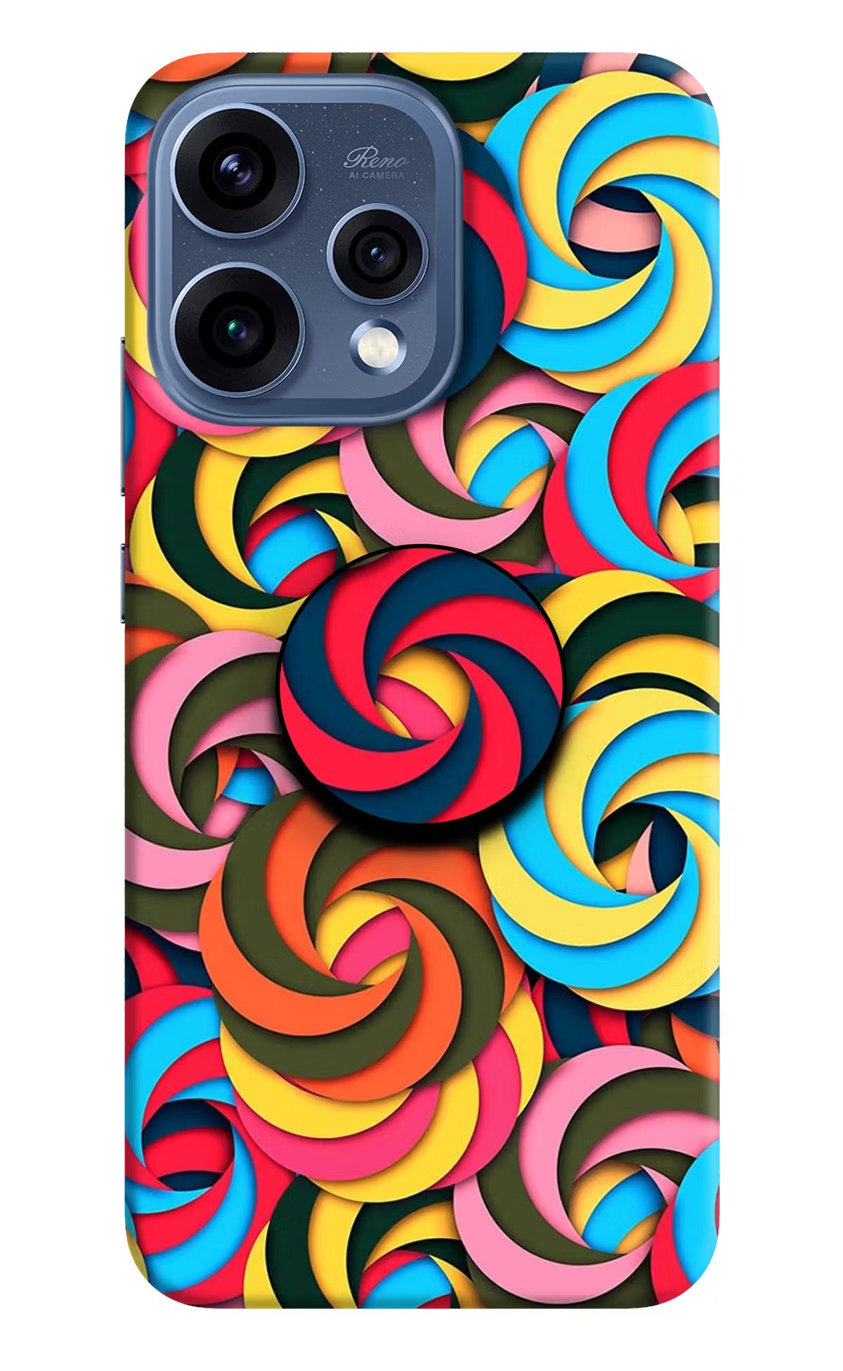 Spiral Pattern Oppo Reno15 5G Pop Case by Casekaro