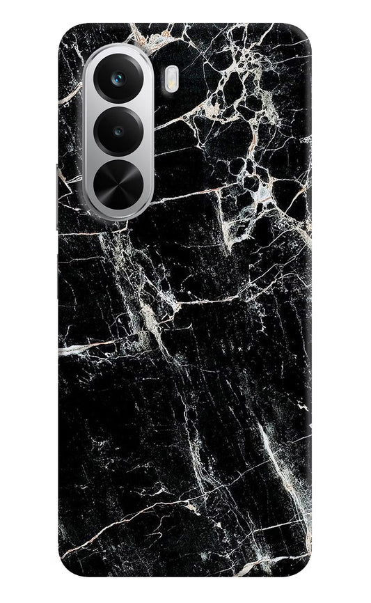 Black Marble Texture Realme P4x 5G Hard Case Back Cover by Casekaro