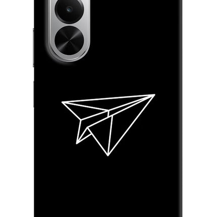 Paper Plane White Realme P4x 5G Hard Case Back Cover by Casekaro