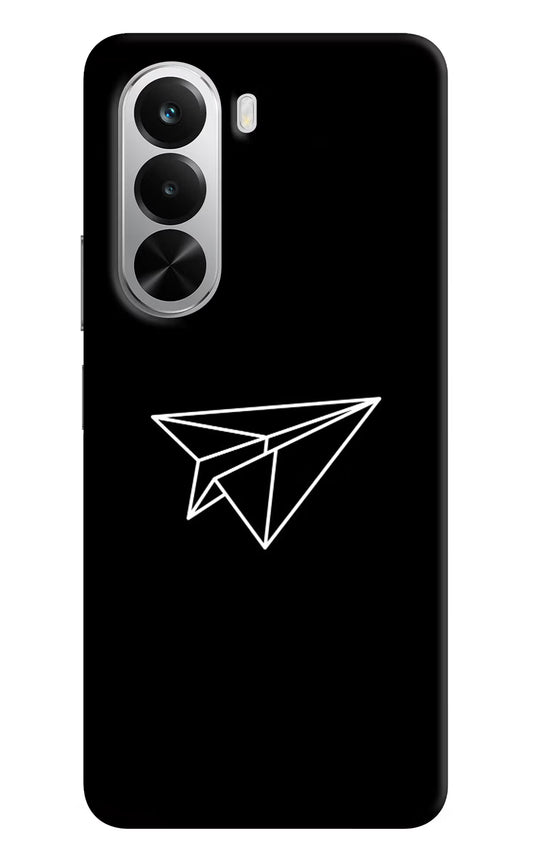 Paper Plane White Realme P4x 5G Hard Case Back Cover by Casekaro