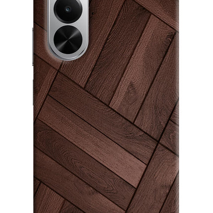 Wooden Texture Design Realme P4x 5G Hard Case Back Cover by Casekaro