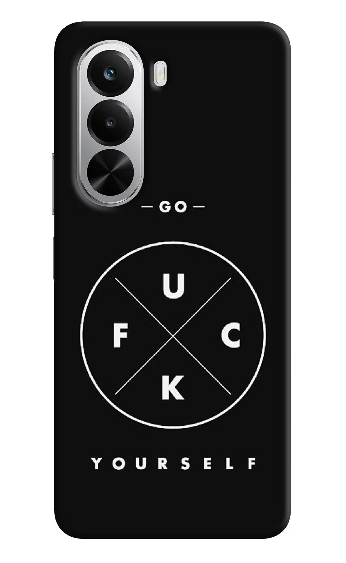 Go Fuck Yourself Realme P4x 5G Hard Case Back Cover by Casekaro