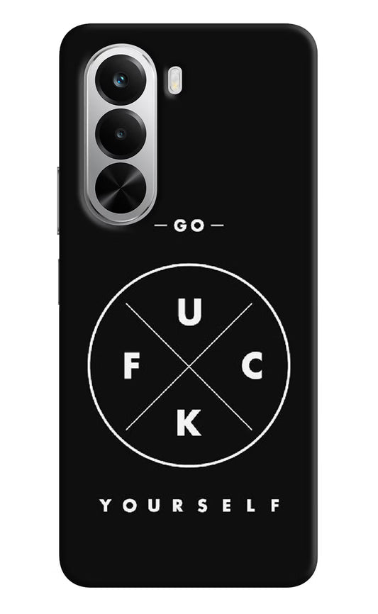 Go Fuck Yourself Realme P4x 5G Hard Case Back Cover by Casekaro
