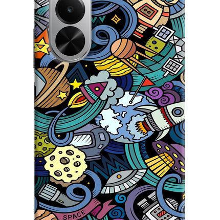 Space Abstract Realme P4x 5G Hard Case Back Cover by Casekaro