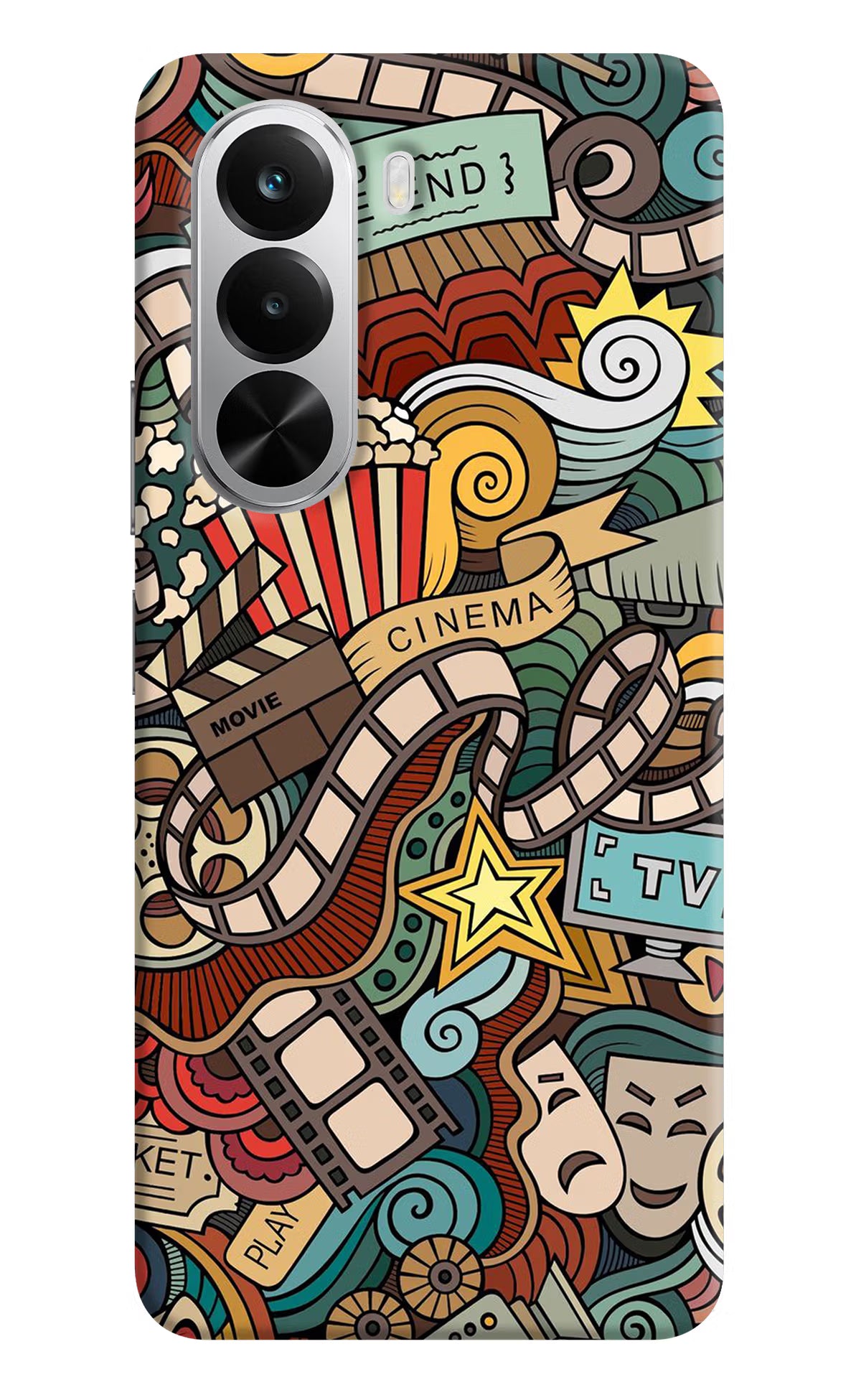 Cinema Abstract Realme P4x 5G Hard Case Back Cover by Casekaro