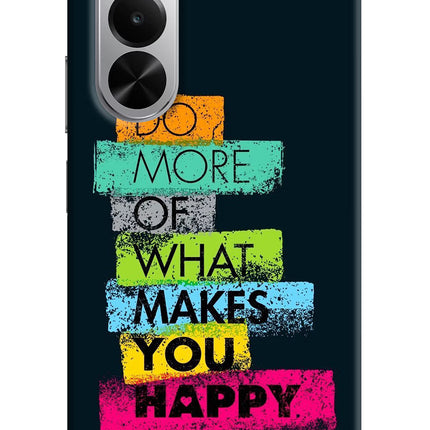 Do More Of What Makes You Happy Realme P4x 5G Hard Case Back Cover by Casekaro