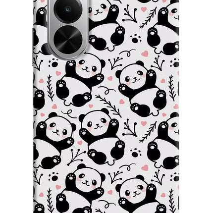 Cute Panda Realme P4x 5G Hard Case Back Cover by Casekaro