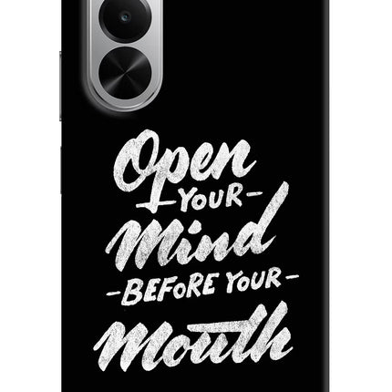 Open Your Mind Before Your Mouth Realme P4x 5G Hard Case Back Cover by Casekaro