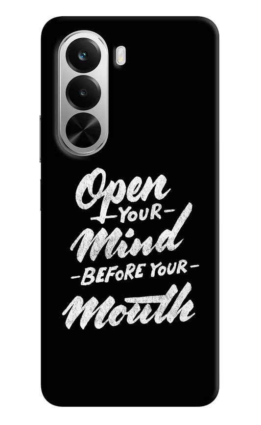 Open Your Mind Before Your Mouth Realme P4x 5G Hard Case Back Cover by Casekaro