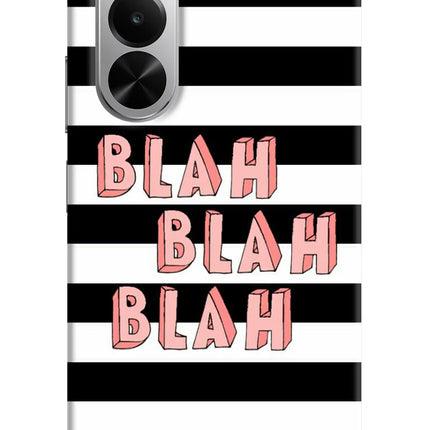 Blah Blah Blah Realme P4x 5G Hard Case Back Cover by Casekaro