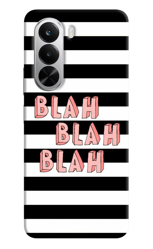 Blah Blah Blah Realme P4x 5G Hard Case Back Cover by Casekaro