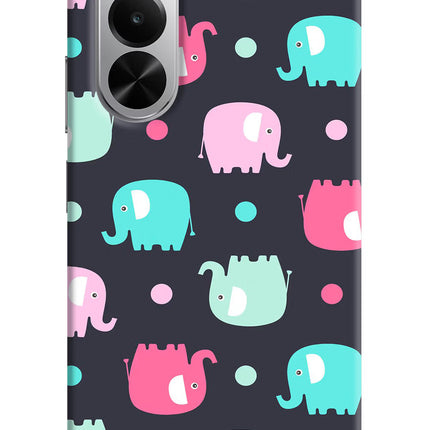 Elephants Realme P4x 5G Hard Case Back Cover by Casekaro