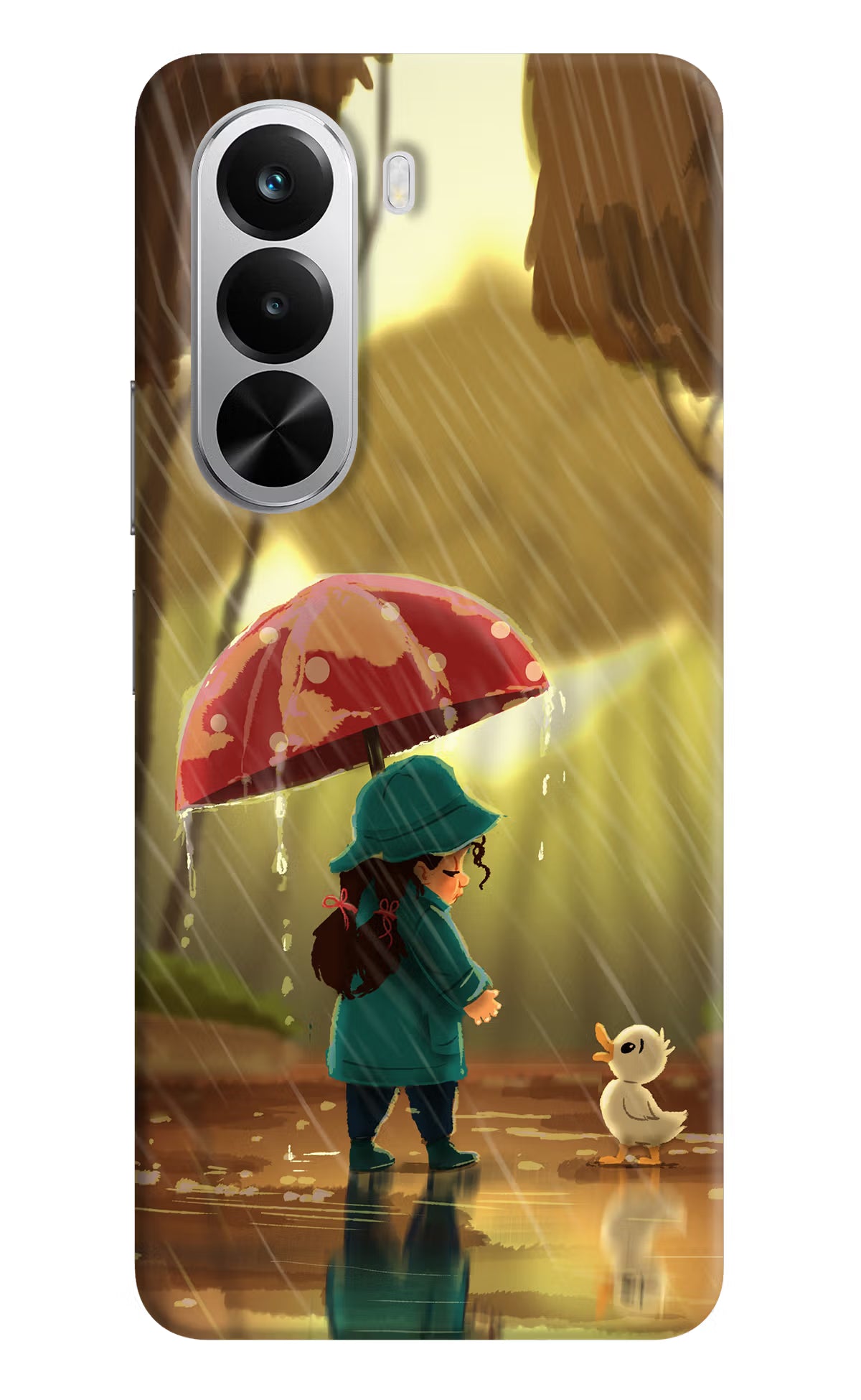 Rainy Day Realme P4x 5G Hard Case Back Cover by Casekaro