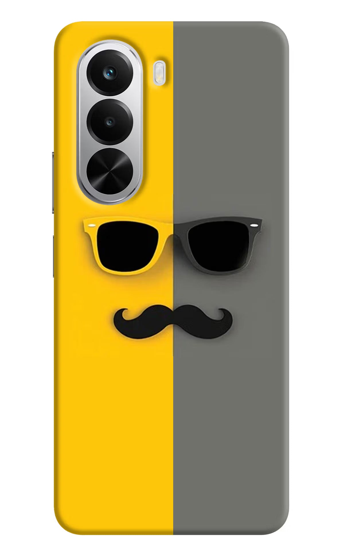 Sunglasses with Mustache Realme P4x 5G Hard Case Back Cover by Casekaro
