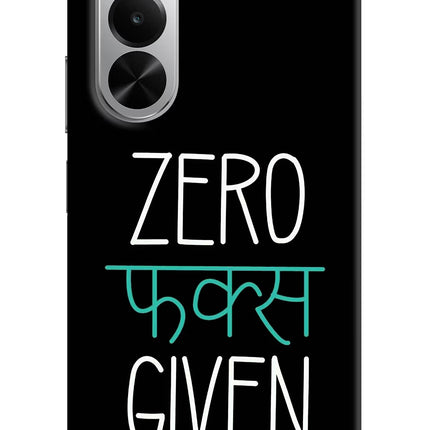 Zero Fucks Given Realme P4x 5G Hard Case Back Cover by Casekaro