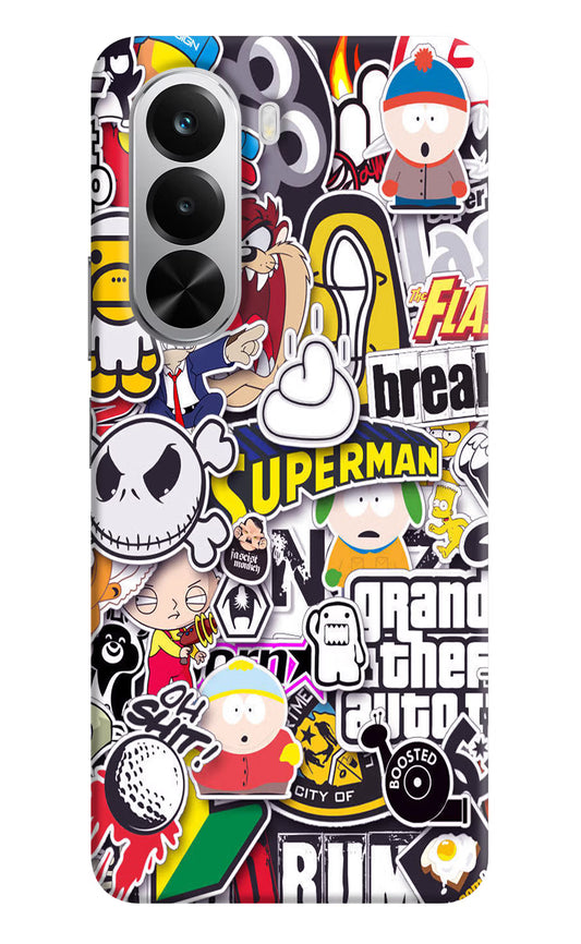 Sticker Bomb Realme P4x 5G Hard Case Back Cover by Casekaro