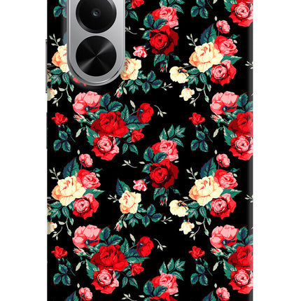Rose Pattern Realme P4x 5G Hard Case Back Cover by Casekaro