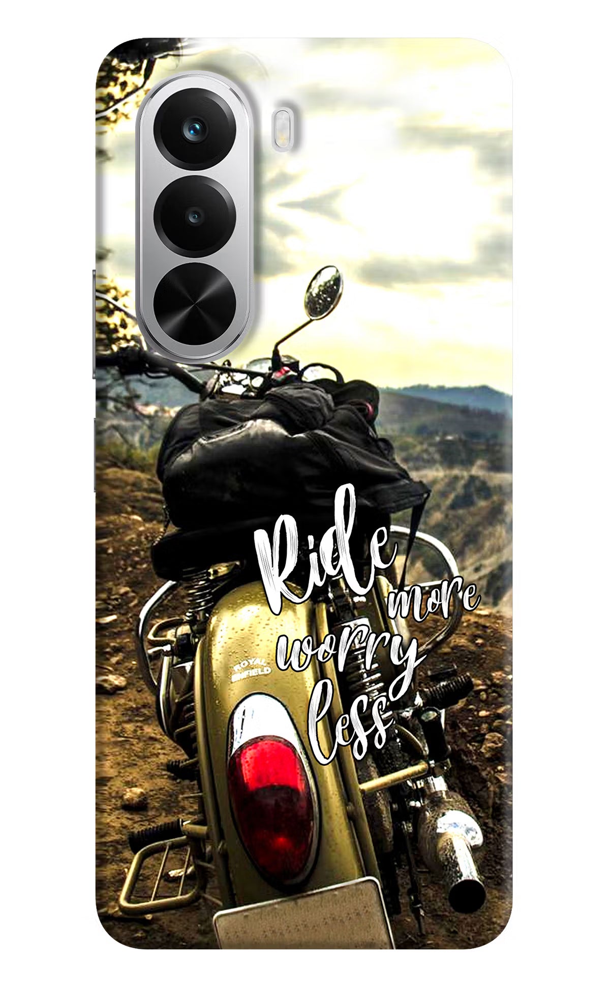 Ride More Worry Less Realme P4x 5G Hard Case Back Cover by Casekaro