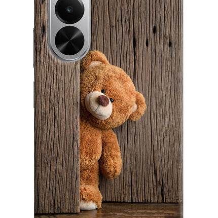 Teddy Wooden Realme P4x 5G Hard Case Back Cover by Casekaro
