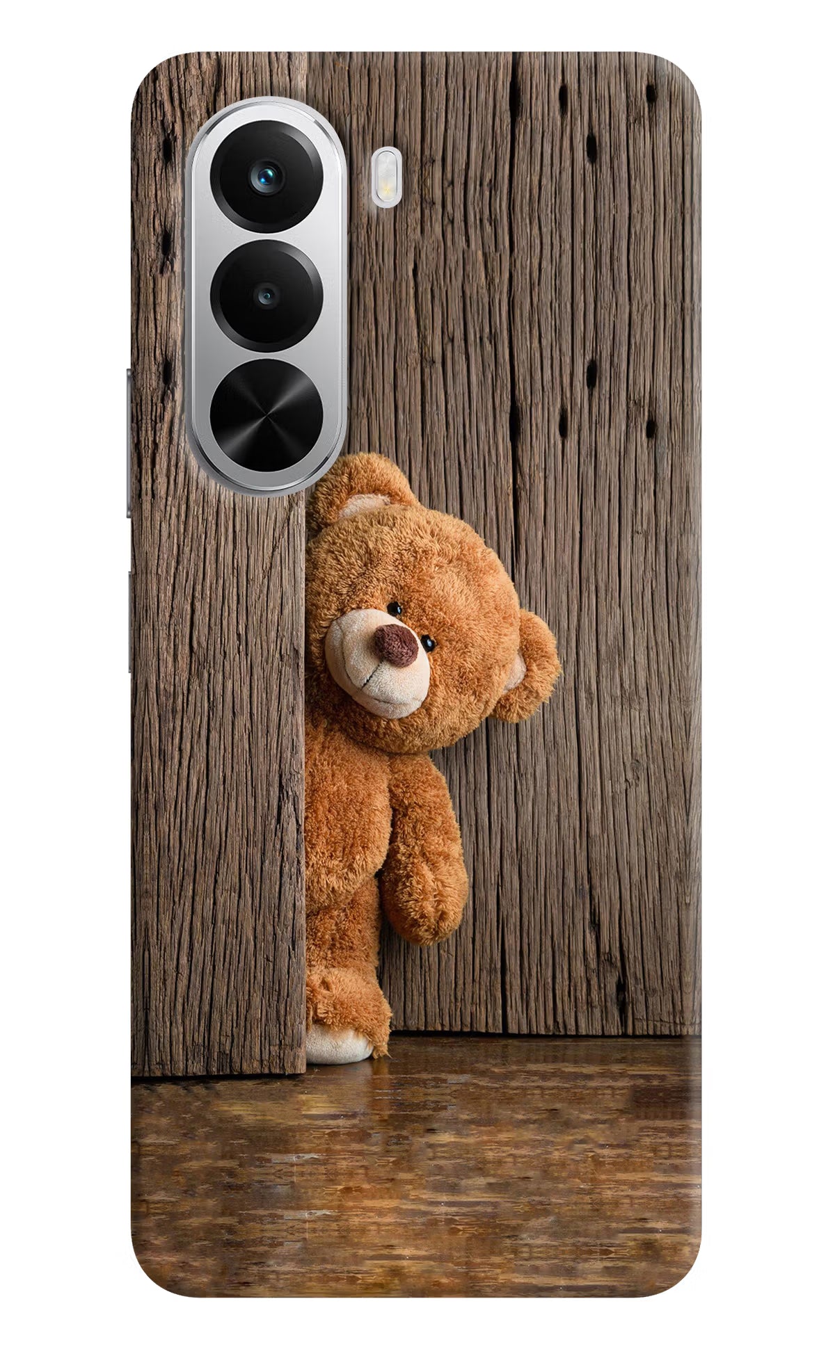 Teddy Wooden Realme P4x 5G Hard Case Back Cover by Casekaro