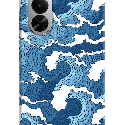 Blue Waves Realme P4x 5G Hard Case Back Cover by Casekaro