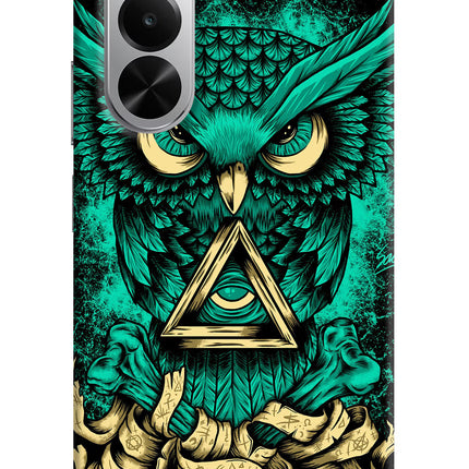 Green Owl Realme P4x 5G Hard Case Back Cover by Casekaro
