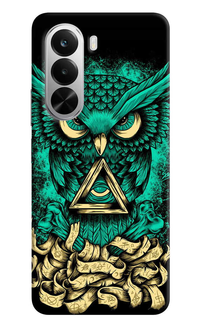 Green Owl Realme P4x 5G Hard Case Back Cover by Casekaro
