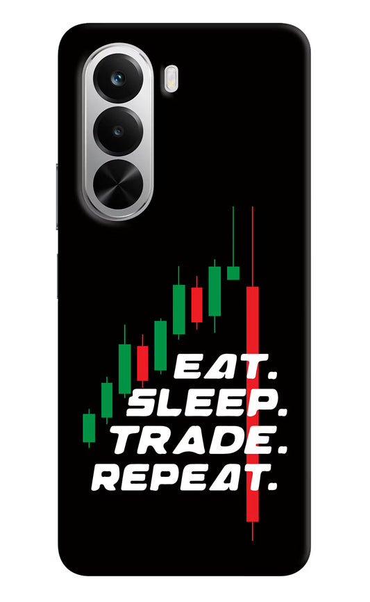 Eat Sleep Trade Repeat Realme P4x 5G Hard Case Back Cover by Casekaro