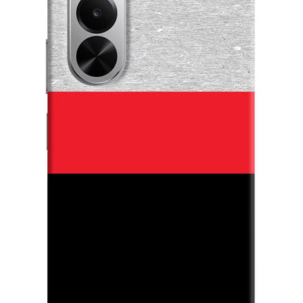 Tri Color Pattern Realme P4x 5G Hard Case Back Cover by Casekaro