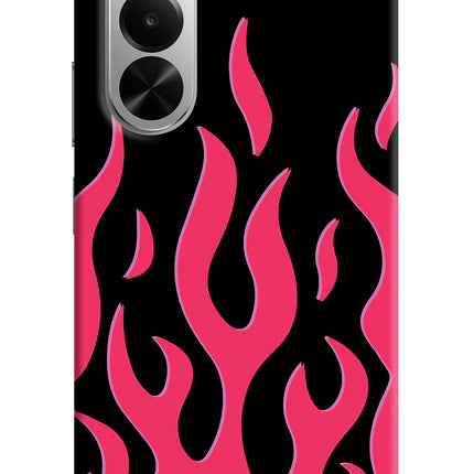 Fire Flames Realme P4x 5G Hard Case Back Cover by Casekaro
