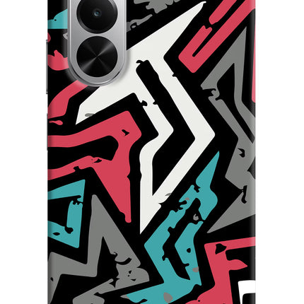 Geometric Graffiti Realme P4x 5G Hard Case Back Cover by Casekaro