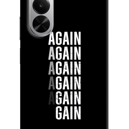 Again Again Gain Realme P4x 5G Hard Case Back Cover by Casekaro