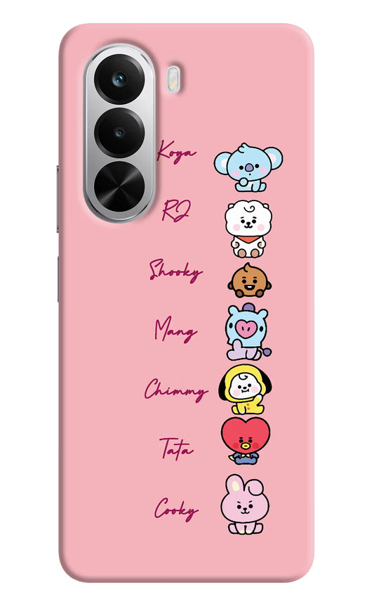 BTS names Realme P4x 5G Hard Case Back Cover by Casekaro