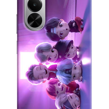 BTS Chibi Realme P4x 5G Hard Case Back Cover by Casekaro