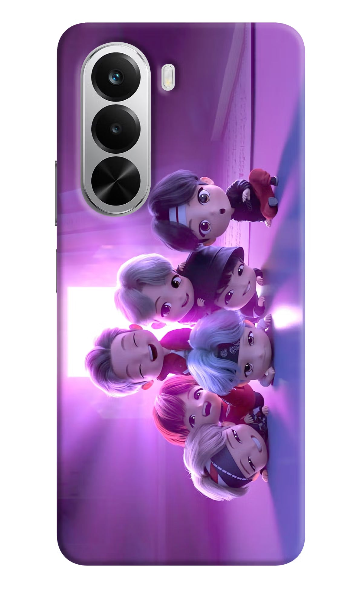 BTS Chibi Realme P4x 5G Hard Case Back Cover by Casekaro