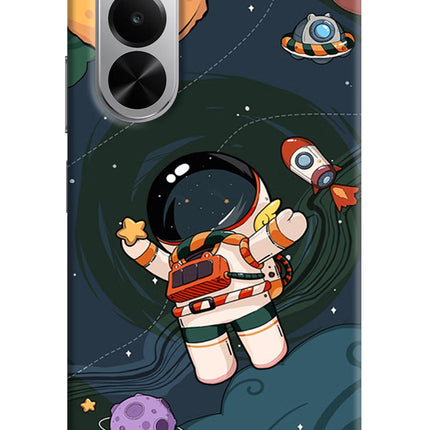 Cartoon Astronaut Realme P4x 5G Hard Case Back Cover by Casekaro
