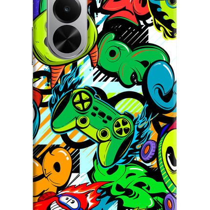 Game Doodle Realme P4x 5G Hard Case Back Cover by Casekaro
