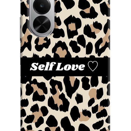 Leopard Print Self Love Realme P4x 5G Hard Case Back Cover by Casekaro