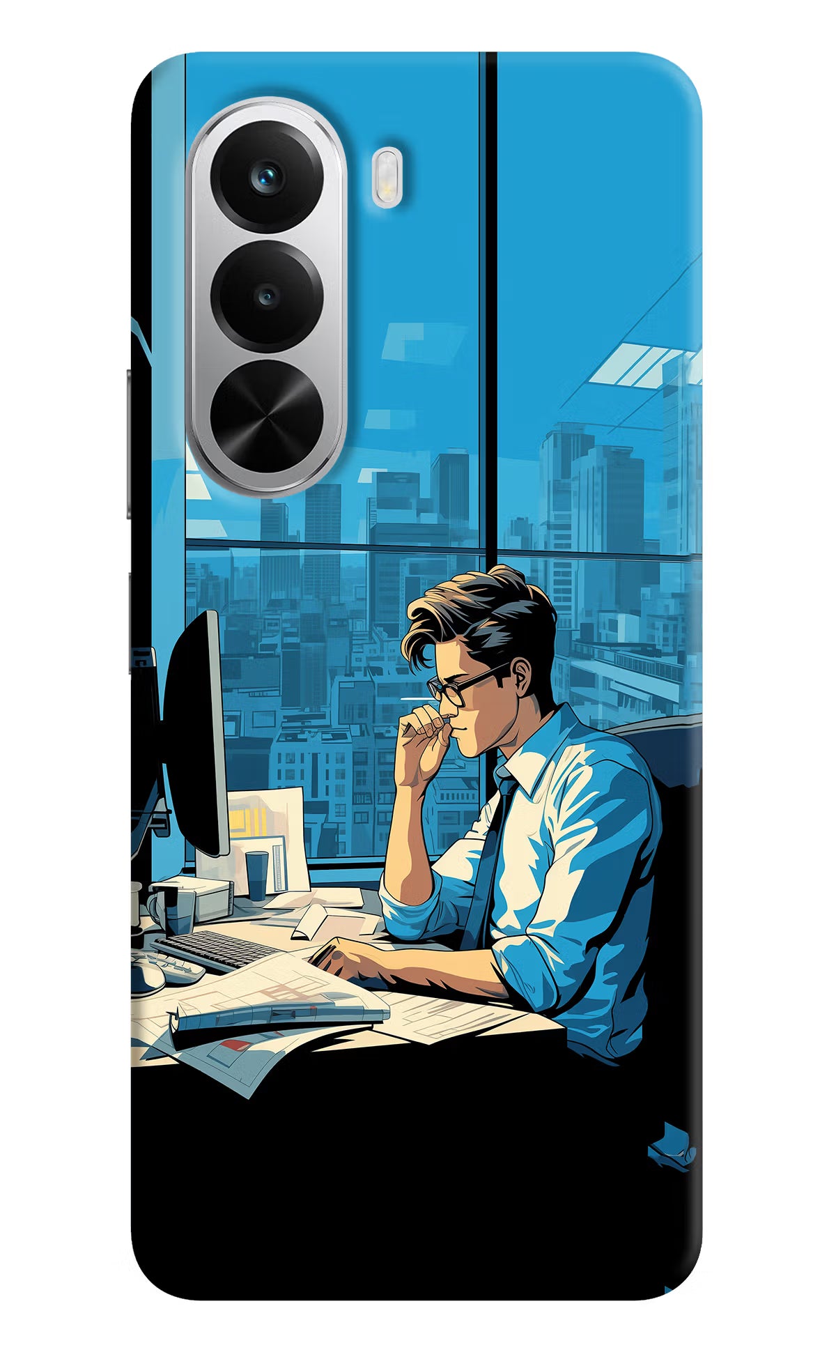 Focused Hustler (AI Generated) Realme P4x 5G Hard Case Back Cover by Casekaro
