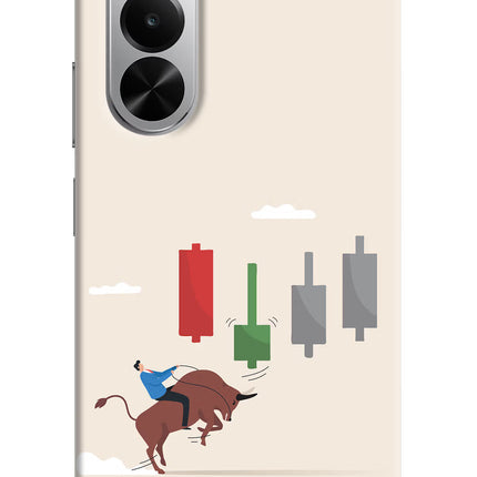 Bull Trading Momentum Realme P4x 5G Hard Case Back Cover by Casekaro