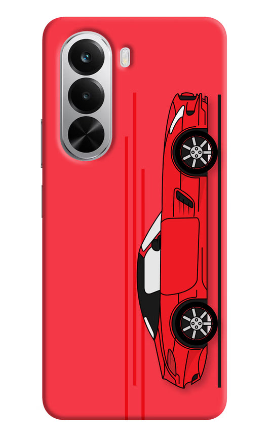 Red Velocity Realme P4x 5G Hard Case Back Cover by Casekaro