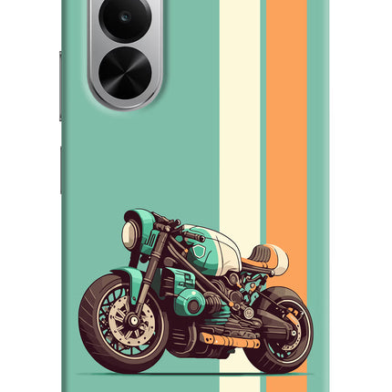 Striped Moto Drift Realme P4x 5G Hard Case Back Cover by Casekaro