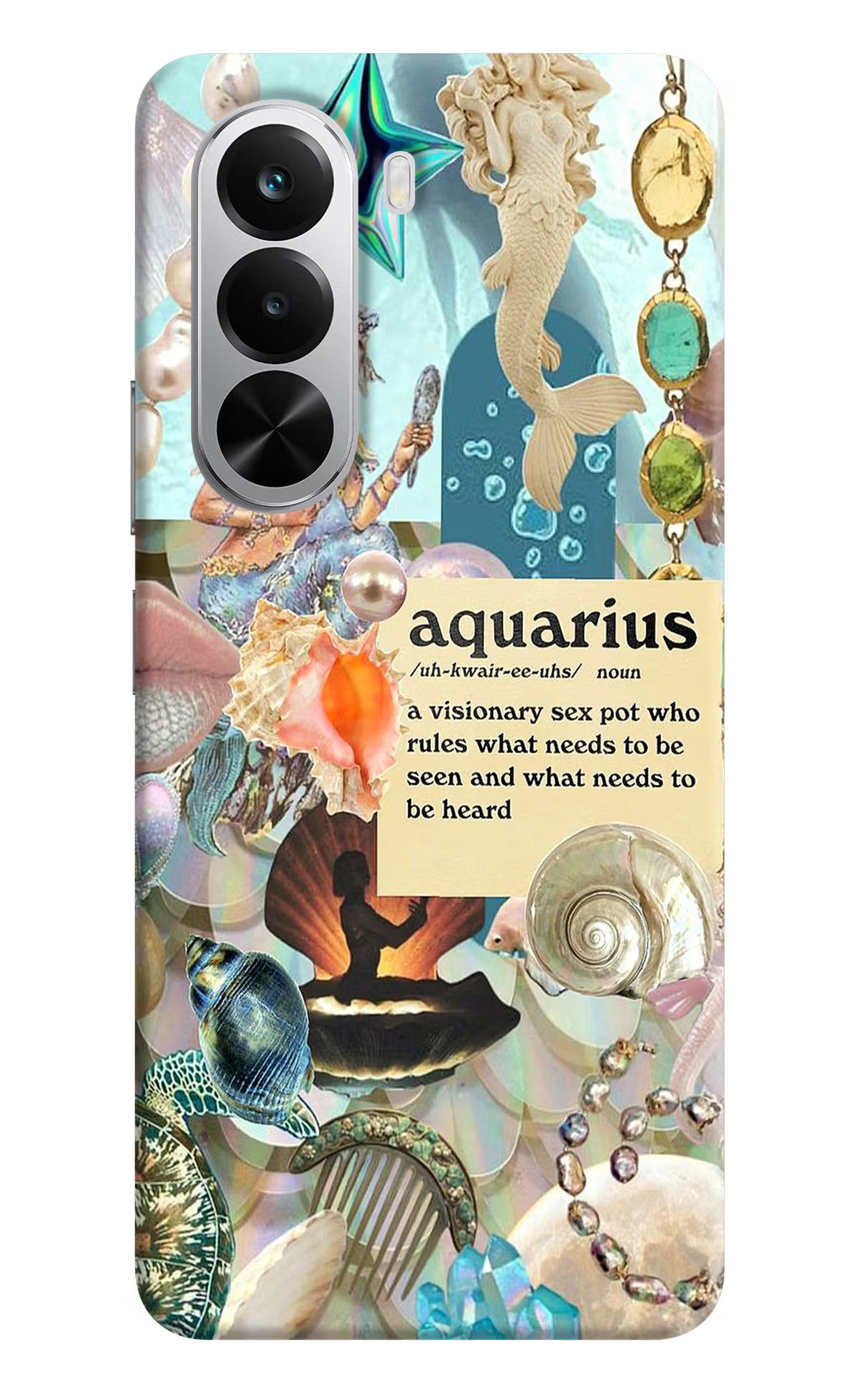 Aquarius Zodiac Realme P4x 5G Hard Case Back Cover by Casekaro