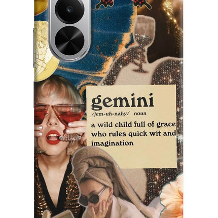 Gemini Zodiac Realme P4x 5G Hard Case Back Cover by Casekaro