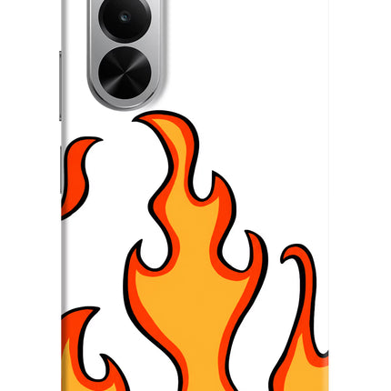 Fired Up – White Realme P4x 5G Hard Case Back Cover by Casekaro